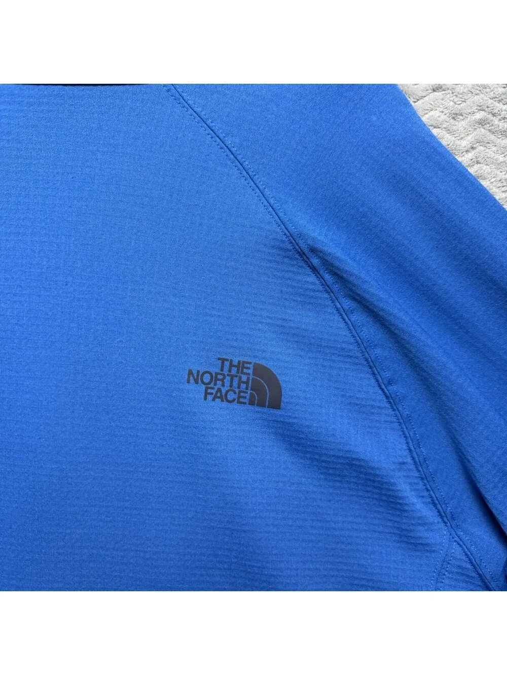The North Face Jacket Men’s Sz XXL Blue Borod Gridded Fleece Full Zip
